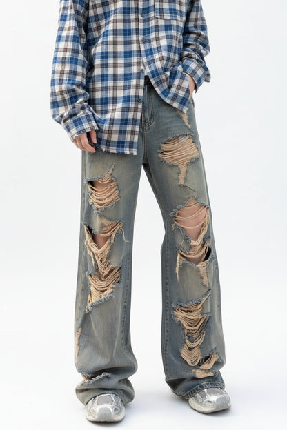Jeans  Distressed Ripped Denim Pants