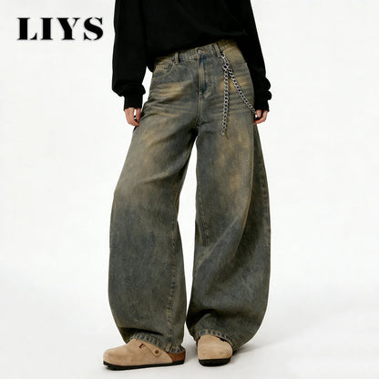 American Retro Baggy Wide Leg Jeans