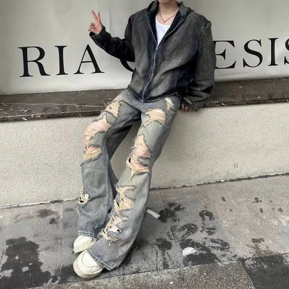 Jeans  Distressed Ripped Denim Pants