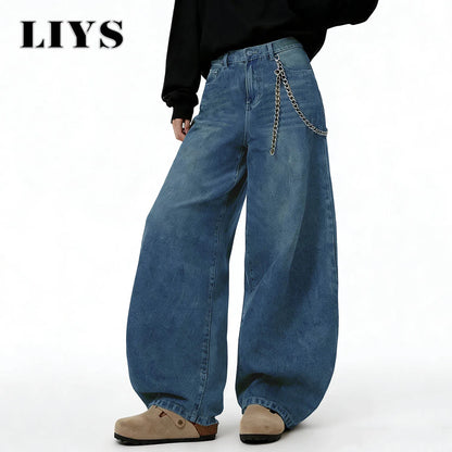 American Retro Baggy Wide Leg Jeans