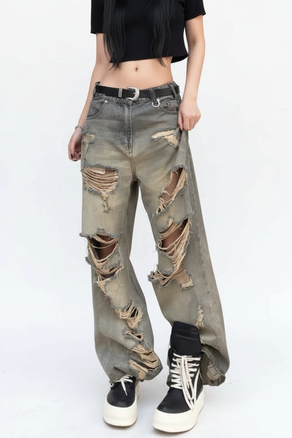 Jeans  Distressed Ripped Denim Pants