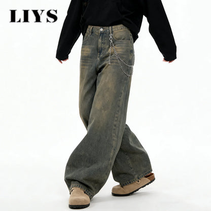 American Retro Baggy Wide Leg Jeans