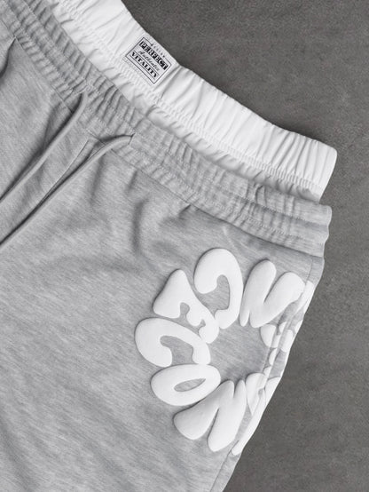 Oversized Streetwear Shorts  3D Puff Print