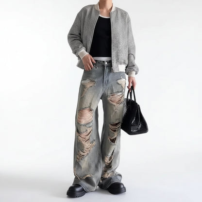 Jeans  Distressed Ripped Denim Pants