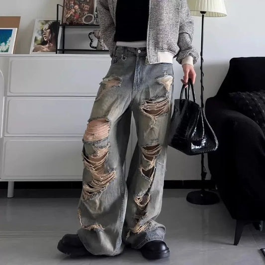 Jeans  Distressed Ripped Denim Pants