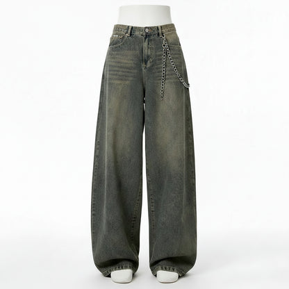American Retro Baggy Wide Leg Jeans
