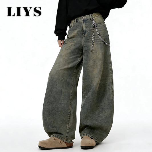 American Retro Baggy Wide Leg Jeans