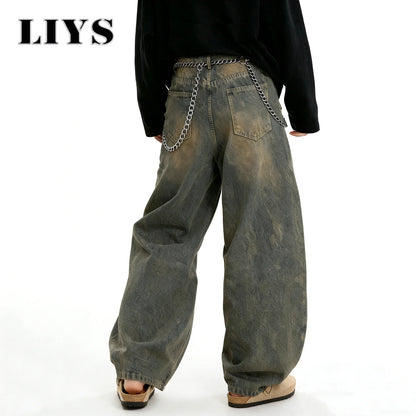 American Retro Baggy Wide Leg Jeans