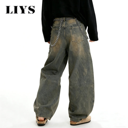 American Retro Baggy Wide Leg Jeans