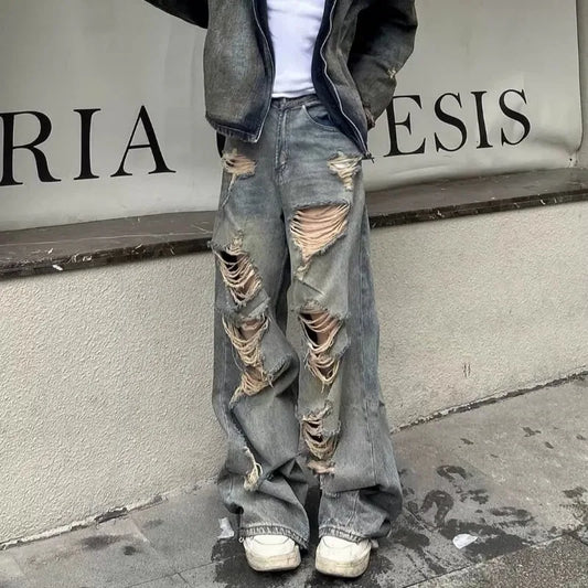 Jeans  Distressed Ripped Denim Pants